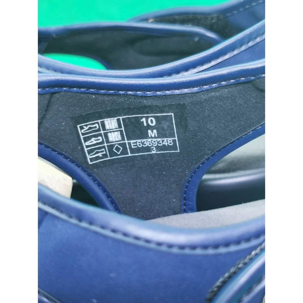 SAS Harmony Heel Strap Sandals Women's Size 10 M Navy Comfort Support Adjustable
